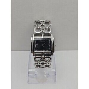Versus Versace Womens Square Stainless Steel Bracelet Watch Quartz New Battery